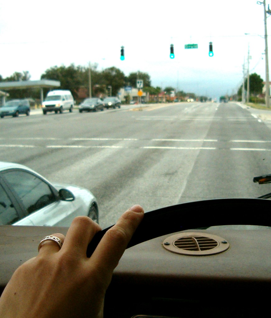 windshield view