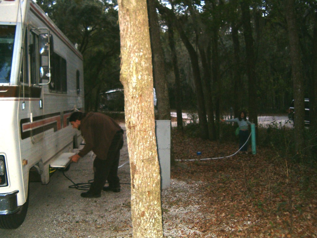 Hooking Up the Water Hose